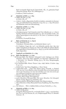 Bild der Seite - 644 - in Arthur Schnitzler & Hermann Bahr - Briefwechsel, Aufzeichnungen, Dokumente 1891–1931