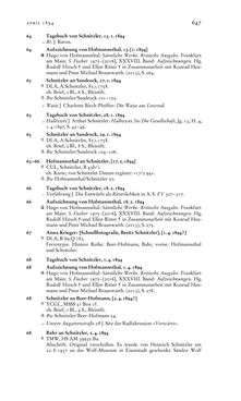 Bild der Seite - 647 - in Arthur Schnitzler & Hermann Bahr - Briefwechsel, Aufzeichnungen, Dokumente 1891–1931