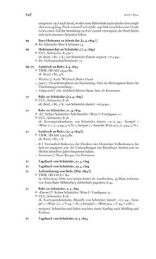 Bild der Seite - 648 - in Arthur Schnitzler & Hermann Bahr - Briefwechsel, Aufzeichnungen, Dokumente 1891–1931