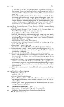 Image of the Page - 695 - in Arthur Schnitzler & Hermann Bahr - Briefwechsel, Aufzeichnungen, Dokumente 1891–1931