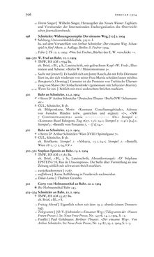 Bild der Seite - 706 - in Arthur Schnitzler & Hermann Bahr - Briefwechsel, Aufzeichnungen, Dokumente 1891–1931