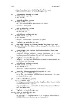 Bild der Seite - 724 - in Arthur Schnitzler & Hermann Bahr - Briefwechsel, Aufzeichnungen, Dokumente 1891–1931