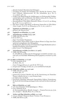 Bild der Seite - 725 - in Arthur Schnitzler & Hermann Bahr - Briefwechsel, Aufzeichnungen, Dokumente 1891–1931