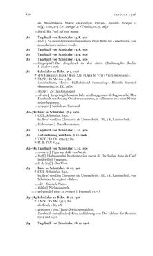 Bild der Seite - 726 - in Arthur Schnitzler & Hermann Bahr - Briefwechsel, Aufzeichnungen, Dokumente 1891–1931