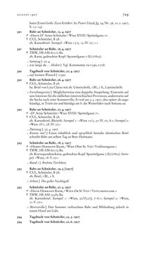 Image of the Page - 729 - in Arthur Schnitzler & Hermann Bahr - Briefwechsel, Aufzeichnungen, Dokumente 1891–1931
