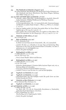 Image of the Page - 730 - in Arthur Schnitzler & Hermann Bahr - Briefwechsel, Aufzeichnungen, Dokumente 1891–1931