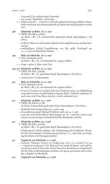 Image of the Page - 731 - in Arthur Schnitzler & Hermann Bahr - Briefwechsel, Aufzeichnungen, Dokumente 1891–1931