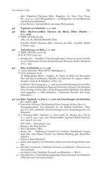 Image of the Page - 733 - in Arthur Schnitzler & Hermann Bahr - Briefwechsel, Aufzeichnungen, Dokumente 1891–1931