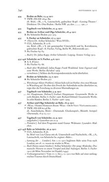 Image of the Page - 740 - in Arthur Schnitzler & Hermann Bahr - Briefwechsel, Aufzeichnungen, Dokumente 1891–1931