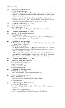 Image of the Page - 741 - in Arthur Schnitzler & Hermann Bahr - Briefwechsel, Aufzeichnungen, Dokumente 1891–1931
