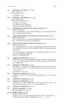 Image of the Page - 743 - in Arthur Schnitzler & Hermann Bahr - Briefwechsel, Aufzeichnungen, Dokumente 1891–1931