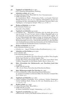 Image of the Page - 746 - in Arthur Schnitzler & Hermann Bahr - Briefwechsel, Aufzeichnungen, Dokumente 1891–1931
