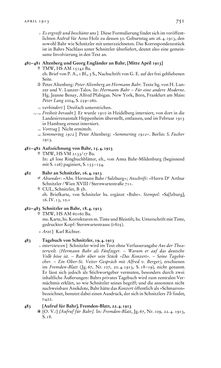 Bild der Seite - 751 - in Arthur Schnitzler & Hermann Bahr - Briefwechsel, Aufzeichnungen, Dokumente 1891–1931