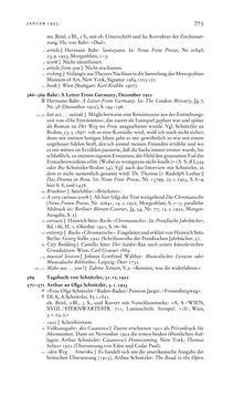 Bild der Seite - 773 - in Arthur Schnitzler & Hermann Bahr - Briefwechsel, Aufzeichnungen, Dokumente 1891–1931