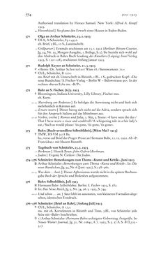 Bild der Seite - 774 - in Arthur Schnitzler & Hermann Bahr - Briefwechsel, Aufzeichnungen, Dokumente 1891–1931