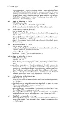 Bild der Seite - 779 - in Arthur Schnitzler & Hermann Bahr - Briefwechsel, Aufzeichnungen, Dokumente 1891–1931