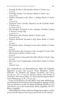 Image of the Page - 791 - in Arthur Schnitzler & Hermann Bahr - Briefwechsel, Aufzeichnungen, Dokumente 1891–1931