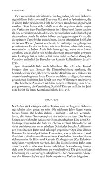 Image of the Page - 861 - in Arthur Schnitzler & Hermann Bahr - Briefwechsel, Aufzeichnungen, Dokumente 1891–1931