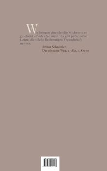 Bild der Seite - Einband hinten - in Arthur Schnitzler & Hermann Bahr - Briefwechsel, Aufzeichnungen, Dokumente 1891–1931