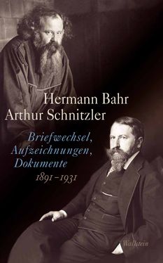 Bild der Seite - Einband vorne - in Arthur Schnitzler & Hermann Bahr - Briefwechsel, Aufzeichnungen, Dokumente 1891–1931