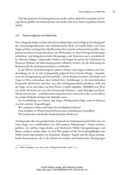 Bild der Seite - 21 - in Bauhaus in Wien? - Möbeldesign, Innenraumgestaltung und Architektur der Wiener Ateliergemeinschaft von Friedl Dicker und Franz Singer