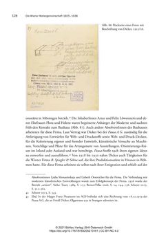 Image of the Page - 128 - in Bauhaus in Wien? - Möbeldesign, Innenraumgestaltung und Architektur der Wiener Ateliergemeinschaft von Friedl Dicker und Franz Singer