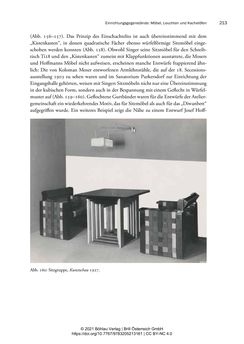 Image of the Page - 213 - in Bauhaus in Wien? - Möbeldesign, Innenraumgestaltung und Architektur der Wiener Ateliergemeinschaft von Friedl Dicker und Franz Singer