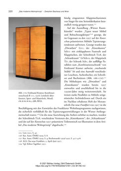 Image of the Page - 220 - in Bauhaus in Wien? - Möbeldesign, Innenraumgestaltung und Architektur der Wiener Ateliergemeinschaft von Friedl Dicker und Franz Singer