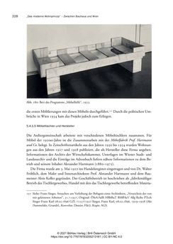 Bild der Seite - 228 - in Bauhaus in Wien? - Möbeldesign, Innenraumgestaltung und Architektur der Wiener Ateliergemeinschaft von Friedl Dicker und Franz Singer