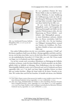 Bild der Seite - 245 - in Bauhaus in Wien? - Möbeldesign, Innenraumgestaltung und Architektur der Wiener Ateliergemeinschaft von Friedl Dicker und Franz Singer