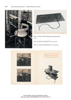 Bild der Seite - 248 - in Bauhaus in Wien? - Möbeldesign, Innenraumgestaltung und Architektur der Wiener Ateliergemeinschaft von Friedl Dicker und Franz Singer