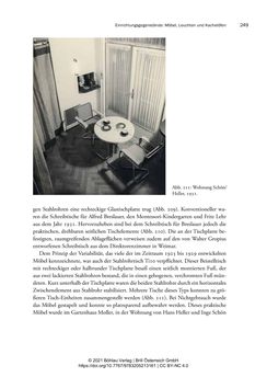 Bild der Seite - 249 - in Bauhaus in Wien? - Möbeldesign, Innenraumgestaltung und Architektur der Wiener Ateliergemeinschaft von Friedl Dicker und Franz Singer