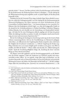 Image of the Page - 275 - in Bauhaus in Wien? - Möbeldesign, Innenraumgestaltung und Architektur der Wiener Ateliergemeinschaft von Friedl Dicker und Franz Singer