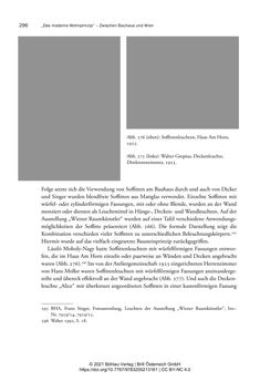 Bild der Seite - 296 - in Bauhaus in Wien? - Möbeldesign, Innenraumgestaltung und Architektur der Wiener Ateliergemeinschaft von Friedl Dicker und Franz Singer