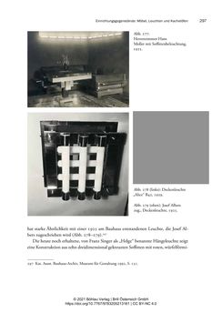 Image of the Page - 297 - in Bauhaus in Wien? - Möbeldesign, Innenraumgestaltung und Architektur der Wiener Ateliergemeinschaft von Friedl Dicker und Franz Singer