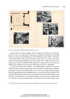 Bild der Seite - 353 - in Bauhaus in Wien? - Möbeldesign, Innenraumgestaltung und Architektur der Wiener Ateliergemeinschaft von Friedl Dicker und Franz Singer