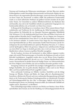 Image of the Page - 421 - in Bauhaus in Wien? - Möbeldesign, Innenraumgestaltung und Architektur der Wiener Ateliergemeinschaft von Friedl Dicker und Franz Singer