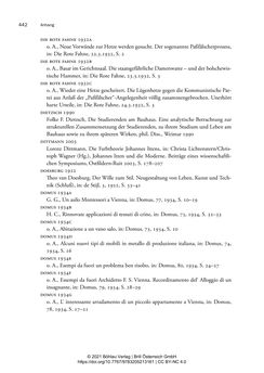 Bild der Seite - 442 - in Bauhaus in Wien? - Möbeldesign, Innenraumgestaltung und Architektur der Wiener Ateliergemeinschaft von Friedl Dicker und Franz Singer