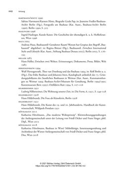 Bild der Seite - 448 - in Bauhaus in Wien? - Möbeldesign, Innenraumgestaltung und Architektur der Wiener Ateliergemeinschaft von Friedl Dicker und Franz Singer