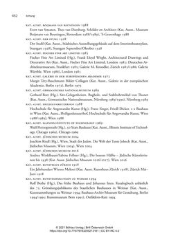 Bild der Seite - 452 - in Bauhaus in Wien? - Möbeldesign, Innenraumgestaltung und Architektur der Wiener Ateliergemeinschaft von Friedl Dicker und Franz Singer