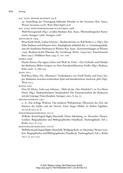Bild der Seite - 454 - in Bauhaus in Wien? - Möbeldesign, Innenraumgestaltung und Architektur der Wiener Ateliergemeinschaft von Friedl Dicker und Franz Singer