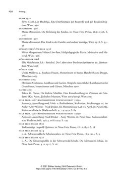 Bild der Seite - 458 - in Bauhaus in Wien? - Möbeldesign, Innenraumgestaltung und Architektur der Wiener Ateliergemeinschaft von Friedl Dicker und Franz Singer