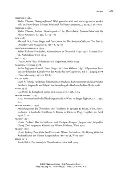 Bild der Seite - 461 - in Bauhaus in Wien? - Möbeldesign, Innenraumgestaltung und Architektur der Wiener Ateliergemeinschaft von Friedl Dicker und Franz Singer