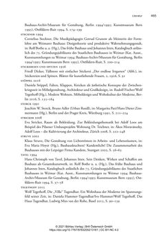 Bild der Seite - 465 - in Bauhaus in Wien? - Möbeldesign, Innenraumgestaltung und Architektur der Wiener Ateliergemeinschaft von Friedl Dicker und Franz Singer