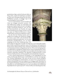 Bild der Seite - 185 - in Die Baukunst des 13. Jahrhunderts in Österreich