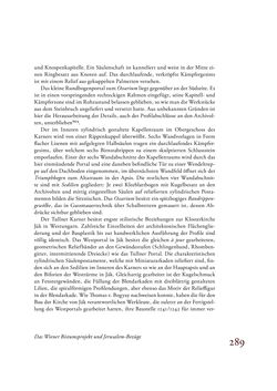 Bild der Seite - 289 - in Die Baukunst des 13. Jahrhunderts in Österreich