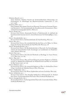 Image of the Page - 447 - in Die Baukunst des 13. Jahrhunderts in Österreich