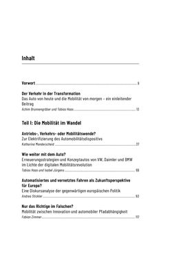 Image of the Page - (000007) - in Baustelle Elektromobilität - Sozialwissenschaftliche Perspektiven auf die Transformation der (Auto-)Mobilität