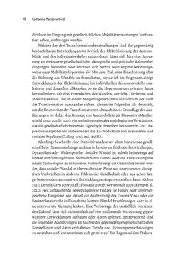 Bild der Seite - 40 - in Baustelle Elektromobilität - Sozialwissenschaftliche Perspektiven auf die Transformation der (Auto-)Mobilität