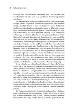 Bild der Seite - 46 - in Baustelle Elektromobilität - Sozialwissenschaftliche Perspektiven auf die Transformation der (Auto-)Mobilität
